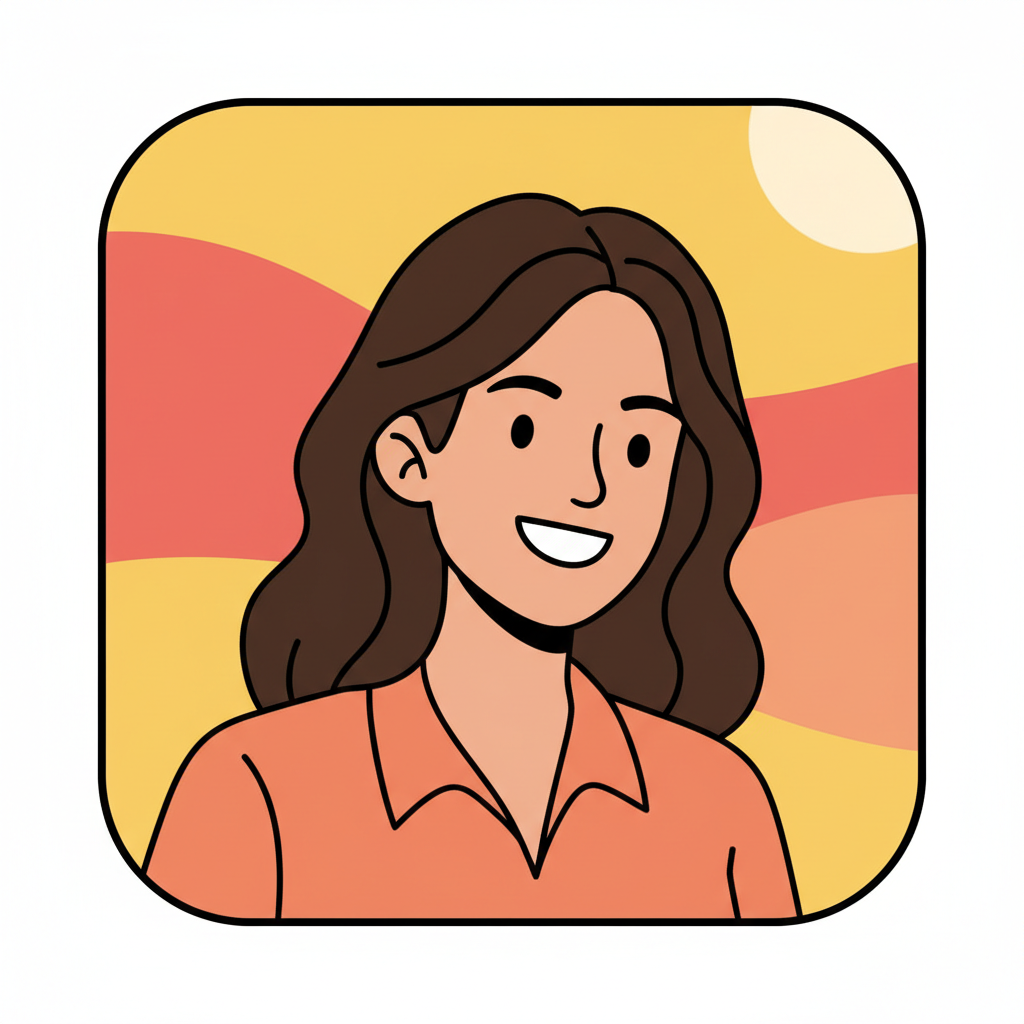 Flat vector cartoon avatar, generated from a text prompt